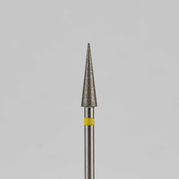 Алмазный бор турбинный стоматологический 836.314.164.100.025 «Конус» желтая насечка d=1,6 мм (5 шт) 0