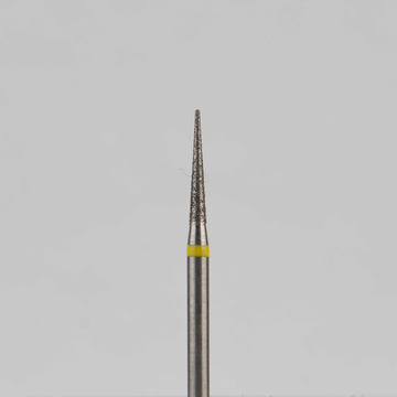 Алмазный бор турбинный стоматологический 836.314.164.080.012 «Конус» желтая насечка d=1,2 мм (5 шт) 0
