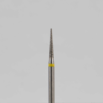Алмазный бор турбинный стоматологический 836.314.164.080.012 «Конус» желтая насечка d=1,2 мм (5 шт)