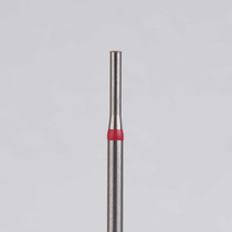 Алмазный бор турбинный стоматологический 856.314.150.001.012 «Цилиндр с острием» красная насечка d=1,2 мм (5 шт)