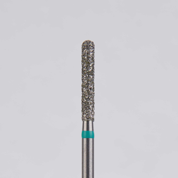 Алмазный бор турбинный стоматологический 876.314.137.100.016 «Цилиндр с острием» зеленая насечка d=1,6 мм (5 шт) 0