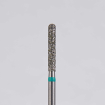 Алмазный бор турбинный стоматологический 876.314.137.100.016 «Цилиндр с острием» зеленая насечка d=1,6 мм (5 шт)
