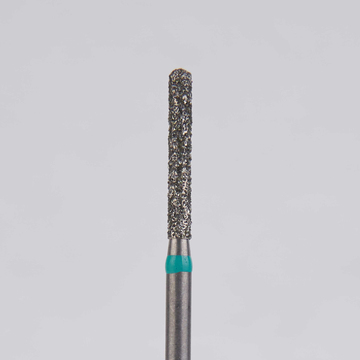 Алмазный бор турбинный стоматологический 876.314.137.100.014 «Цилиндр с острием» зеленая насечка d=1,4 мм (5 шт) 0