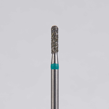 Алмазный бор турбинный стоматологический 876.314.137.060.014 «Цилиндр с острием» зеленая насечка d=1,4 мм (5 шт) 0