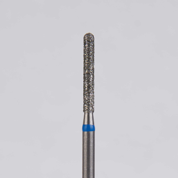 Алмазный бор турбинный стоматологический 866.314.137.100.014 «Цилиндр с острием» синяя насечка d=1,4 мм (5 шт) 0