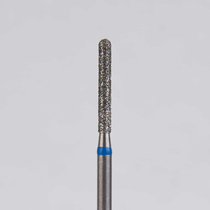Алмазный бор турбинный стоматологический 866.314.137.100.014 «Цилиндр с острием» синяя насечка d=1,4 мм (5 шт)