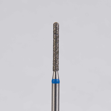 Алмазный бор турбинный стоматологический 866.314.137.100.012 «Цилиндр с острием» синяя насечка d=1,2 мм (5 шт) 0