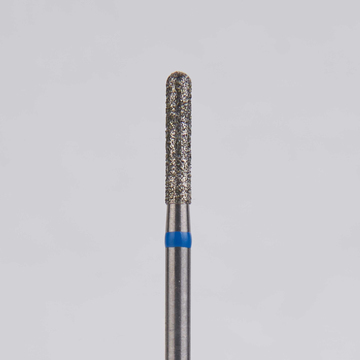 Алмазный бор турбинный стоматологический 866.314.137.080.016 «Цилиндр с острием» синяя насечка d=1,6 мм (5 шт) 0