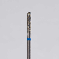 Алмазный бор турбинный стоматологический 866.314.137.080.016 «Цилиндр с острием» синяя насечка d=1,6 мм (5 шт)