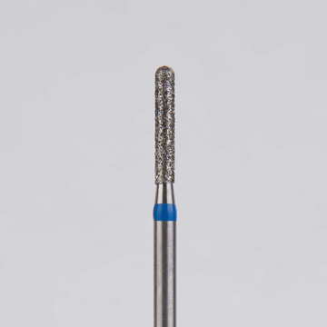 Алмазный бор турбинный стоматологический 866.314.137.080.014 «Цилиндр с острием» синяя насечка d=1,4 мм (5 шт) 0