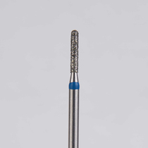 Алмазный бор турбинный стоматологический 866.314.137.060.012 «Цилиндр с острием» синяя насечка d=1,2 мм (5 шт)