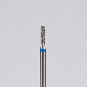 Алмазный бор турбинный стоматологический 866.314.137.040.012 «Цилиндр с острием» синяя насечка d=1,2 мм (5 шт) 0