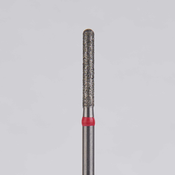 Алмазный бор турбинный стоматологический 856.314.137.100.014 «Цилиндр с острием» красная насечка d=1,4 мм (5 шт) 0