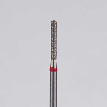 Алмазный бор турбинный стоматологический 856.314.137.080.012 «Цилиндр с острием» красная насечка d=1,2 мм (5 шт) 0