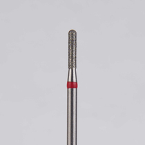Алмазный бор турбинный стоматологический 856.314.137.060.012 «Цилиндр с острием» красная насечка d=1,2 мм (5 шт)