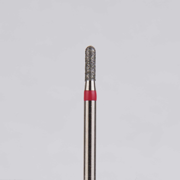 Алмазный бор турбинный стоматологический 856.314.137.040.012 «Цилиндр с острием» красная насечка d=1,2 мм (5 шт) 0