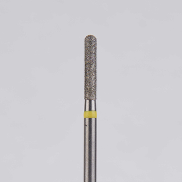Алмазный бор турбинный стоматологический 836.314.137.080.014 «Цилиндр с острием» желтая насечка d=1,4 мм (5 шт) 0