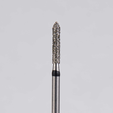 Алмазный бор турбинный стоматологический 886.314.126.080.016 «Цилиндр с острием» черная насечка d=1,6 мм (5 шт) 0
