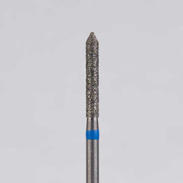 Алмазный бор турбинный стоматологический 866.314.126.100.016 «Цилиндр с острием» синяя насечка d=1,6 мм (5 шт) 0