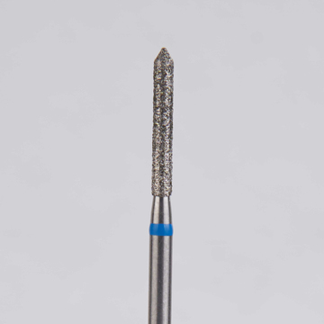 Алмазный бор турбинный стоматологический 866.314.126.100.014 «Цилиндр с острием» синяя насечка d=1,4 мм (5 шт) 0