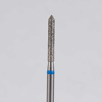 Алмазный бор турбинный стоматологический 866.314.126.100.014 «Цилиндр с острием» синяя насечка d=1,4 мм (5 шт)
