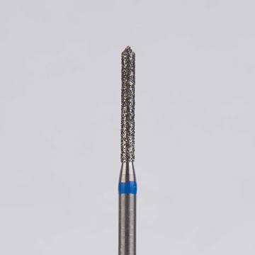 Алмазный бор турбинный стоматологический 866.314.126.100.012 «Цилиндр с острием» синяя насечка d=1,2 мм (5 шт) 0