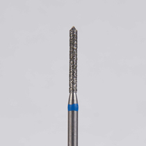 Алмазный бор турбинный стоматологический 866.314.126.100.012 «Цилиндр с острием» синяя насечка d=1,2 мм (5 шт)