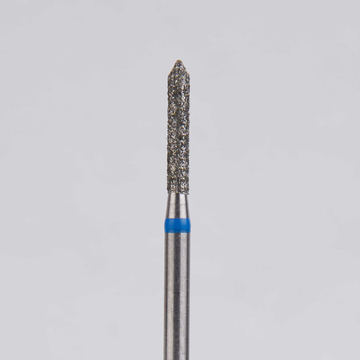 Алмазный бор турбинный стоматологический 866.314.126.080.014 «Цилиндр с острием» синяя насечка d=1,4 мм (5 шт) 0