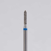Алмазный бор турбинный стоматологический 866.314.126.060.012 «Цилиндр с острием» синяя насечка d=1,4 мм (5 шт)