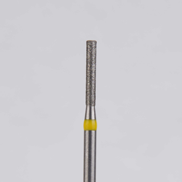 Алмазный бор турбинный стоматологический 836.314.107.080.012 «Цилиндр» желтая насечка d=1,2 мм (5 шт) 0