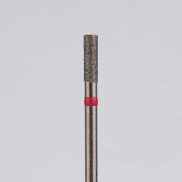 Алмазный бор турбинный стоматологический 856.315.107.060.016 «Цилиндр» красная насечка d=1,6 мм (5 шт) 0