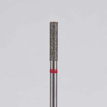 Алмазный бор турбинный стоматологический 856.314.107.080.016 «Цилиндр» красная насечка d=1,6 мм (5 шт) 0