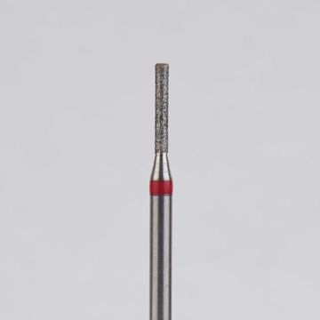 Алмазный бор турбинный стоматологический 856.314.107.060.012 «Цилиндр» красная насечка d=1,2 мм (5 шт) 0