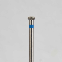 Алмазный бор турбинный стоматологический 866.314.067.010.027 «Колесо» синяя насечка d=2,7 мм (5 шт)