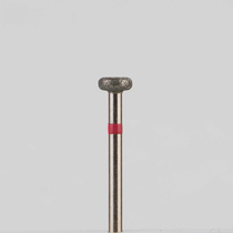 Алмазный бор турбинный стоматологический 856.314.067.015.040 «Колесо» красная насечка d=4 мм (1 шт)