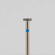 Алмазный бор турбинный стоматологический 866.314.040.010.040 «Колесо» синяя насечка d=4 мм (1 шт)
