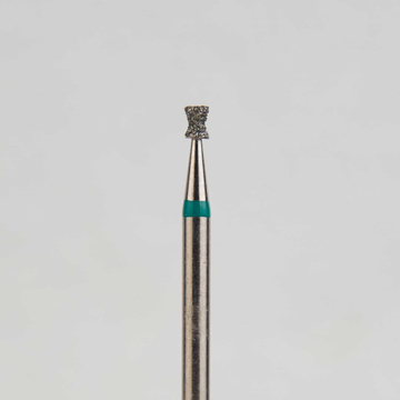 Алмазный бор турбинный стоматологический 876.314.032.016.014 «Обратный конус с юбкой» зеленая насечка d=1,4 мм (5 шт) 0