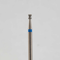 Алмазный бор турбинный стоматологический 866.315.032.016.014 «Обратный конус с юбкой» синяя насечка d=1,8 мм (5 шт)