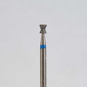 Алмазный бор турбинный стоматологический 866.314.032.020.018 «Обратный конус с юбкой» синяя насечка d=1,8 мм (5 шт) 0