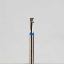 Алмазный бор турбинный стоматологический 866.314.032.018.016 «Обратный конус с юбкой» синяя насечка d=1,6 мм (5 шт)
