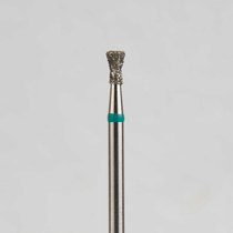Алмазный бор турбинный стоматологический 876.315.019.030.018 «Обратный конус с шейкой» зеленая насечка d=1,8 мм (5 шт)