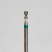 Алмазный бор турбинный стоматологический 876.315.019.030.016 «Обратный конус с шейкой» зеленая насечка d=1,6 мм (5 шт)