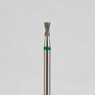 Алмазный бор турбинный стоматологический 876.315.019.030.014 «Обратный конус с шейкой» зеленая насечка d=1,4 мм (5 шт) 0