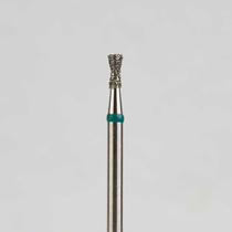 Алмазный бор турбинный стоматологический 876.315.019.030.014 «Обратный конус с шейкой» зеленая насечка d=1,4 мм (5 шт)