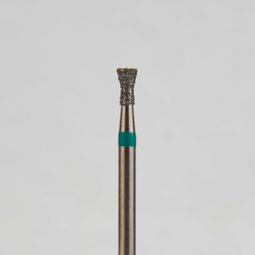 Алмазный бор турбинный стоматологический 876.314.019.030.018 «Обратный конус с шейкой» зеленая насечка d=1,8 мм (5 шт) 0
