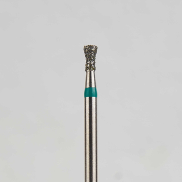 Алмазный бор турбинный стоматологический 876.314.019.030.016 «Обратный конус с шейкой» зеленая насечка d=1,6 мм (5 шт) 0