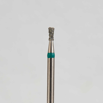 Алмазный бор турбинный стоматологический 876.314.019.030.012 «Обратный конус с шейкой» зеленая насечка d=1,2 мм (5 шт)