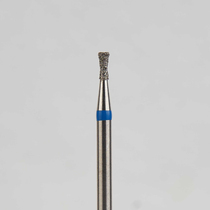 Алмазный бор турбинный стоматологический 866.315.019.030.012 «Обратный конус с шейкой» синяя насечка d=1,2 мм (5 шт)