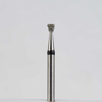 Алмазный бор турбинный стоматологический 886.314.010.016.016 «Обратный конус» черная насечка d=1,6 мм (5 шт)