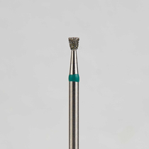 Алмазный бор турбинный стоматологический 876.315.010.016.016 «Обратный конус» зеленая насечка d=1,6 мм (5 шт)